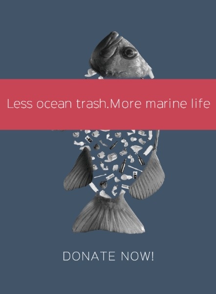 海洋环境保护海报设计模板素材