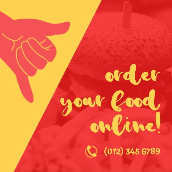 Red And Yellow Food Ordering Service