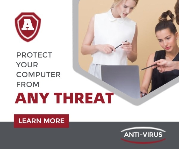 Red And White Anti-virus Banner Ads