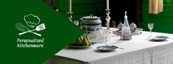 Green Kitchenware Banner