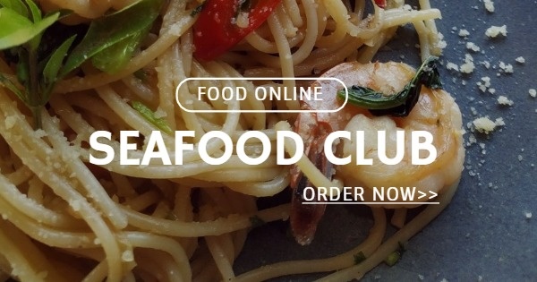 Spaghetti Seafood Online Facebook Ad Medium