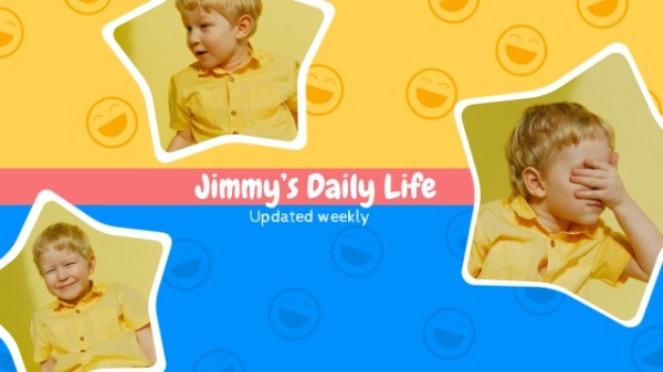 Yellow And Blue Kid's Daily Life Channel