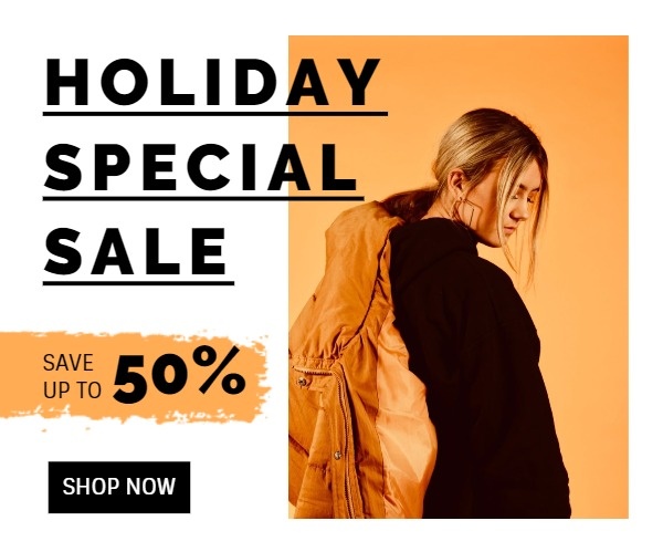 Clothes Store Yellow Holiday Special Sale