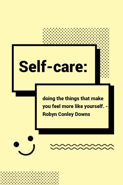 Yellow Self Care Note
