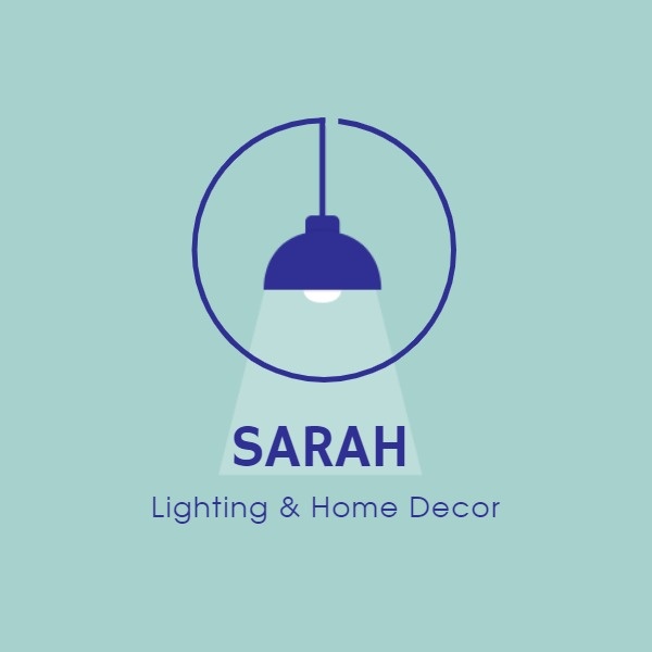 Blue Home Lighting Icon