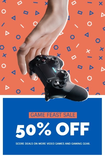Red And Blue Gaming Gadget Sale