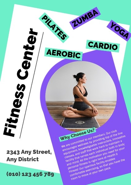 Fitness Center Promotional Flyer	