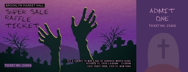 Halloween Raffle Ticket