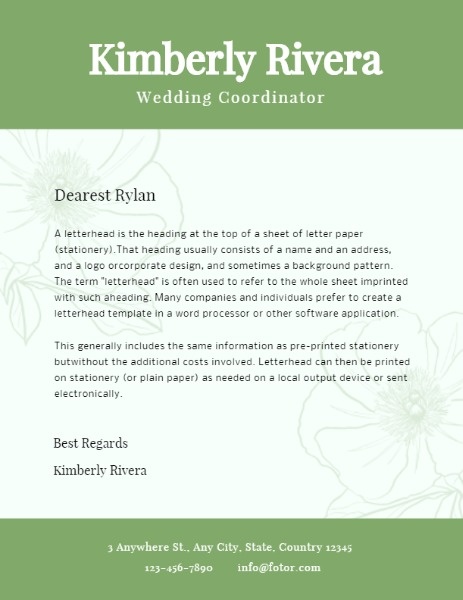 Wedding Coordinator