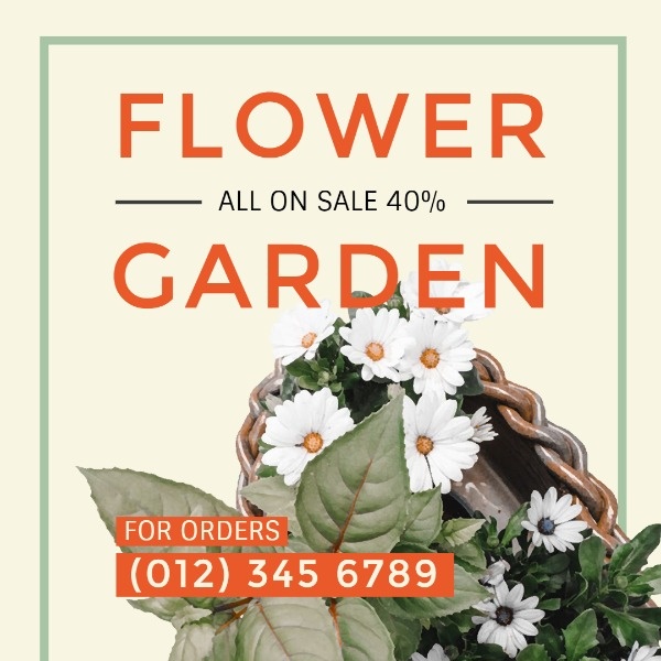 Flower Store Sale