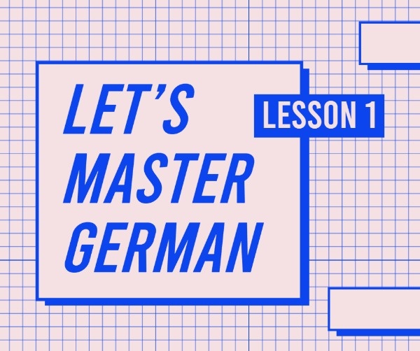 Pink German Language Learning 