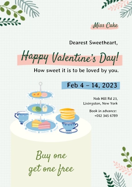 Valentine's Day Cake Sale