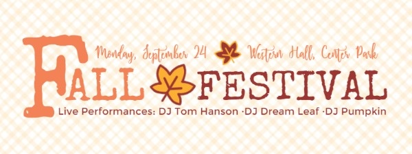 Fall Festival Banner