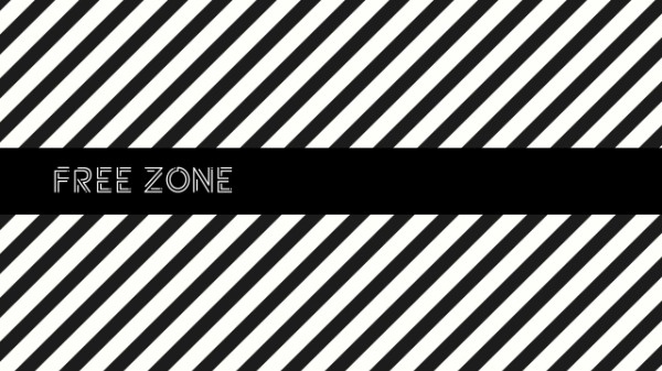 Black And White Stripe Banner