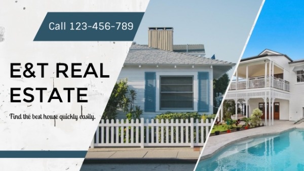 Blue And White Real Estate
