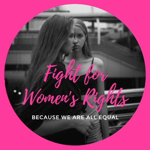 Pink Fight For Women's Right