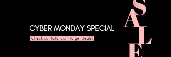 Cyber Monday Special Sale Email Header