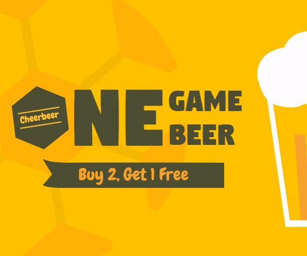 One game beer sale