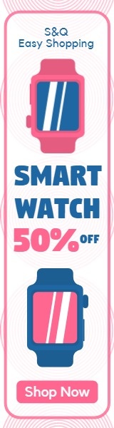 Smart Watch Online Sale Banner Ads
