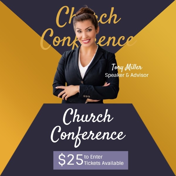 Yellow And Black Church Conference Meeting