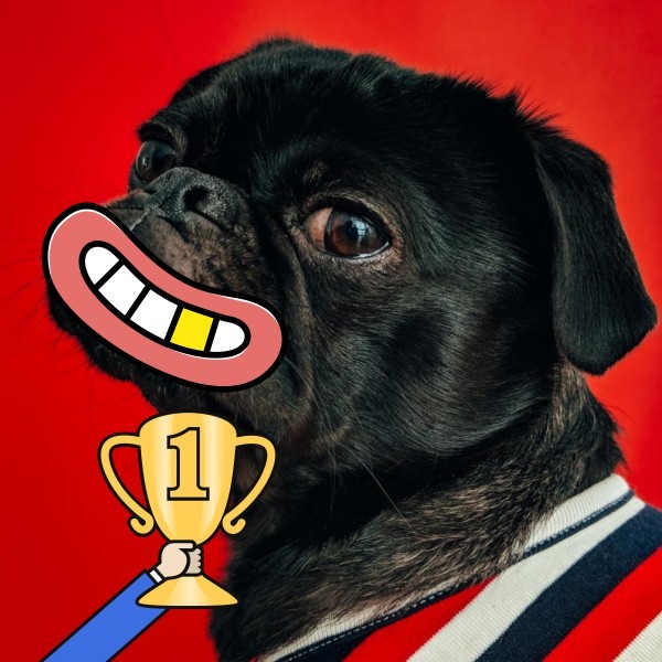 恶搞汪星人大嘴唇红色搞怪