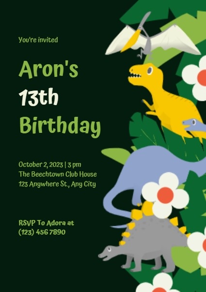 Dinosaur Birthday