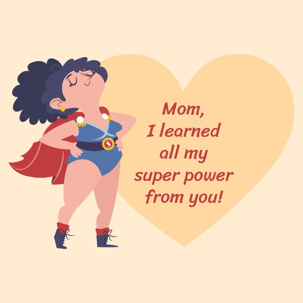 Super Mom Mother's Day Instagram Post Template