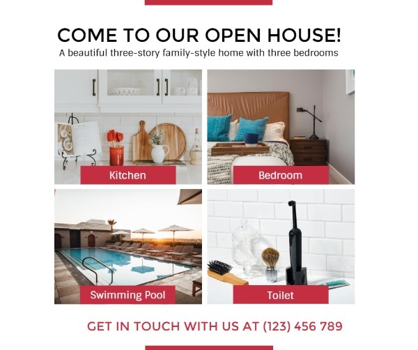 White Open House Promotion