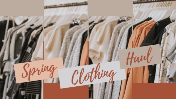 Orange Spring Clothes Vlog 