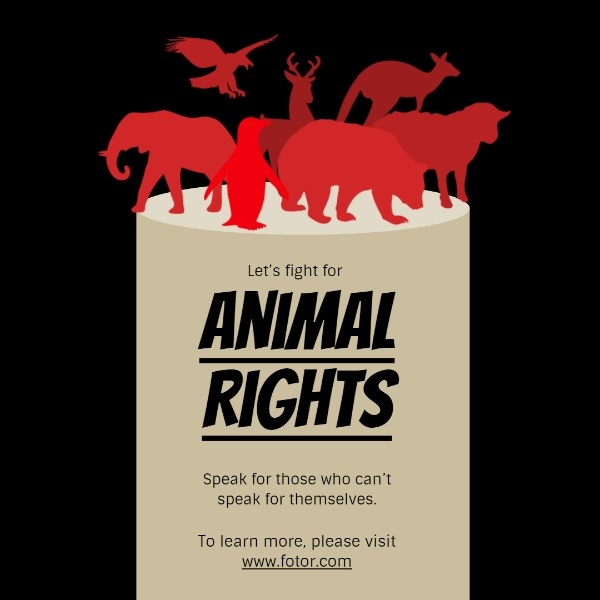 Animal Silhouette Animal Rights