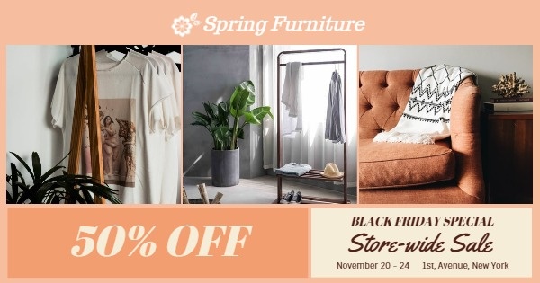 Orange Spring Furniture Sale Ads