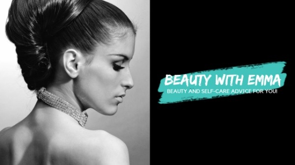 Black And White Beauty Hacks Channel Banner