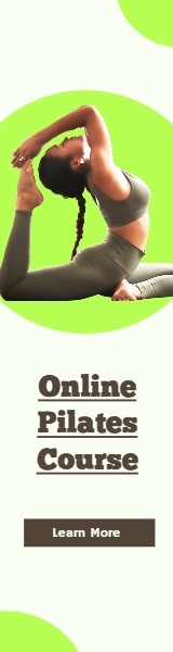 Online Pilates Course Advertisement Banner 