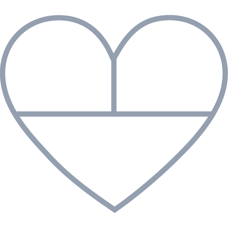 Blank Heart-Shaped Collage 