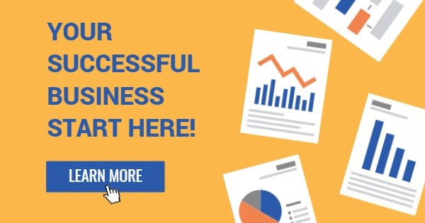 Yellow Business Strategy Banner Ads