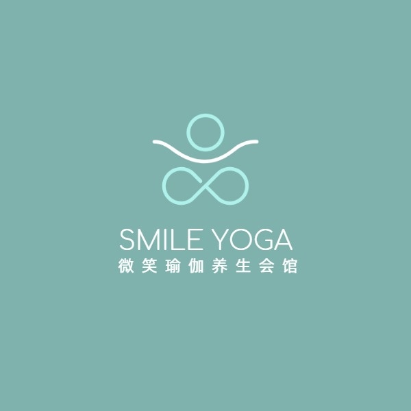 瑜伽养生馆Logo模板