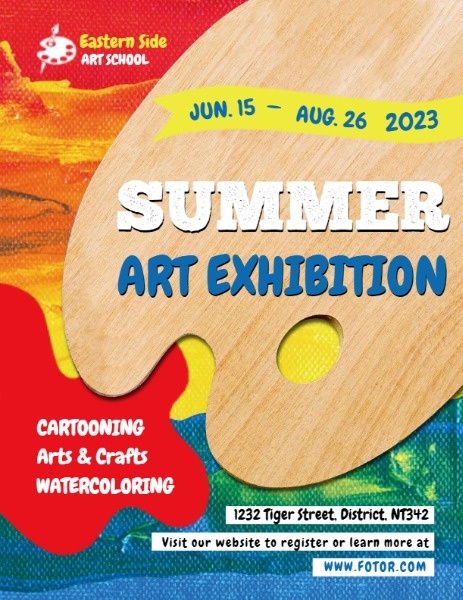 Watercolor Summer Art Exhibition