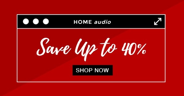 Red Black Friday Discount Banner Ads