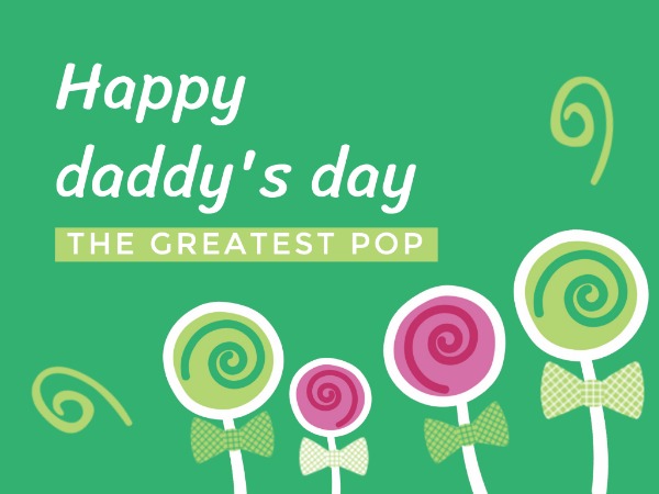 Happy father's day lollipop