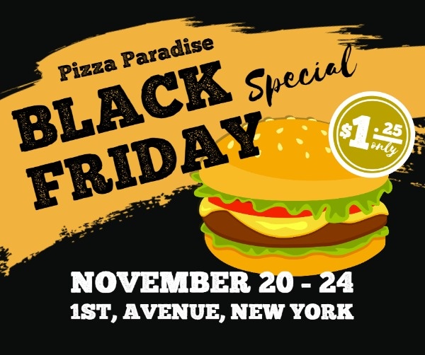 Black Friday Hamburger Sale