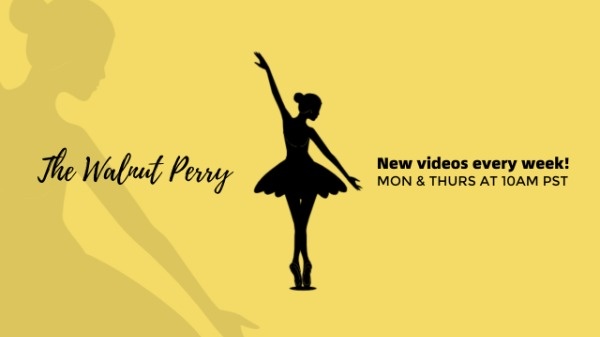 Yellow Ballet Girl Dancing Banner
