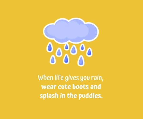 Yellow Rain Quote