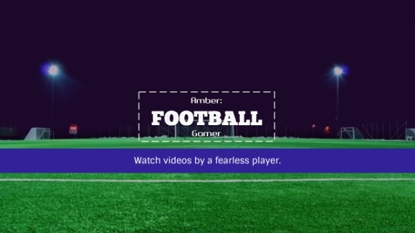 Football Field Night Gaming Banner