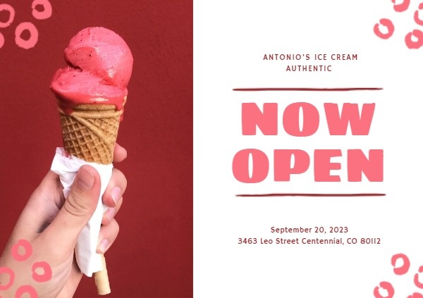 Pink Ice Cream Opening