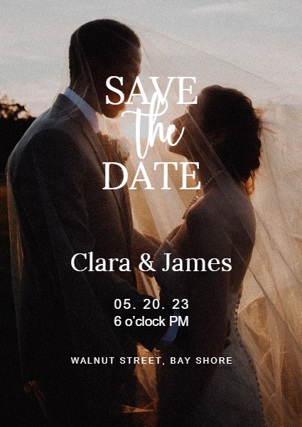 Sate The Date Wedding