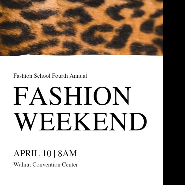 Leopard Fashion Weekend Event