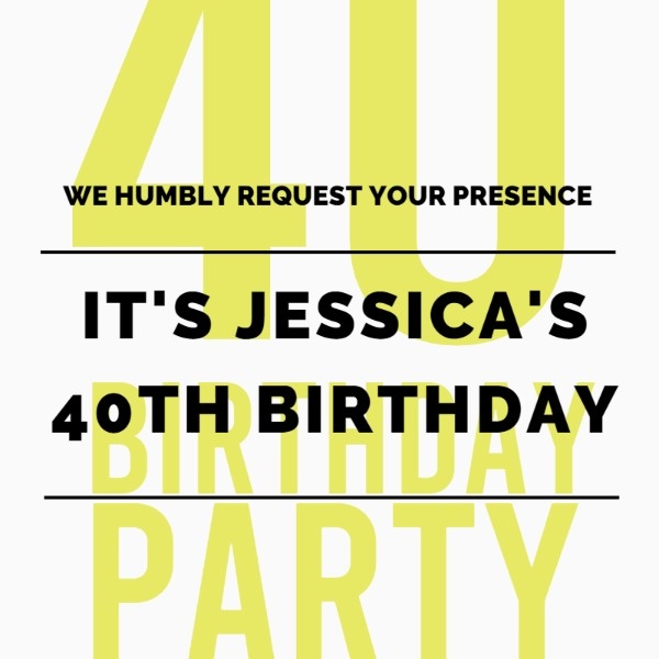 Jessica's 40th Birthday Party