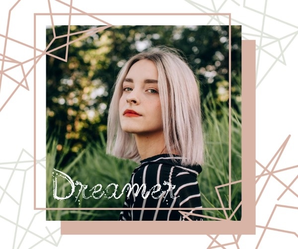 White And Golden Dreaming Girl Photo