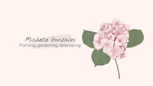 Pink Floral Landscaping Youtube Banner