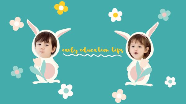 可爱的复活节兔子卡通横幅Youtube频道封面